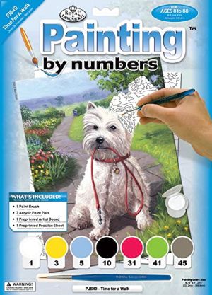 Royal оцветяване по номера  Бяло кученце, PJS49