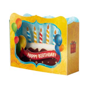 GW картичка Happy Birthday cake 3D, 8025600034