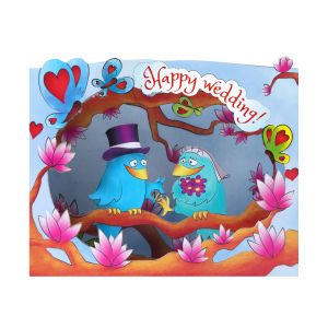 GW картичка Happy Wedding 3D, 8025600046