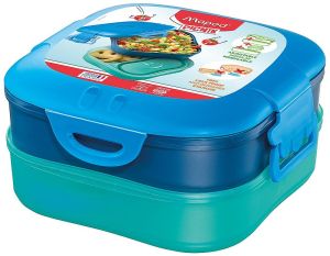 Кутия за храна Maped Concept Kids 3в1 Синя, 1.4 литра