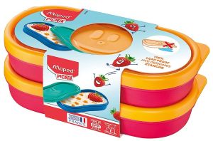 Кутия за храна Maped Concept Kids Червена, 2 броя х 150ml.