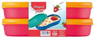 Кутия за храна Maped Concept Kids Червена, 2 броя х 150ml.