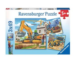 Ravensburger пъзел Строителни машини 3х49 части, 09226