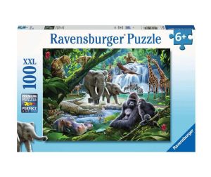 Ravensburger пъзел Животни в джунглата 100 части, 12970
