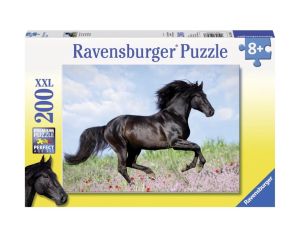 Ravensburger пъзел Черен кон 200 части, 12803