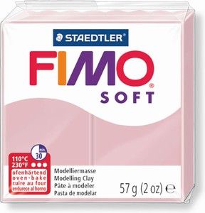 Fimo полимерна глина Soft 8020, светлорозов №21