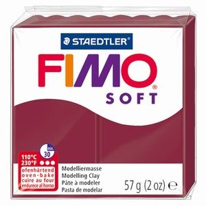 Fimo полимерна глина Soft 8020, мерло №23