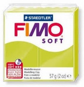 Fimo полимерна глина Soft 8020, Светлозелен №52
