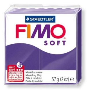 Fimo полимерна глина Soft 8020, Слива №63