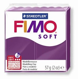 Fimo полимерна глина Soft 8020, Виолетов №66