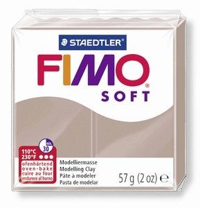 Fimo полимерна глина Soft 8020, Сиво-кафяв №87