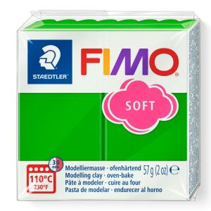 Fimo полимерна глина Soft 8020, Тревно зелен №53