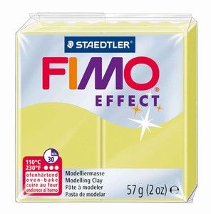 Fimo полимерна глина Effect 8020, Кварцово жълт №106