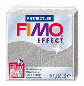 Fimo полимерна глина Effect 8020, Перлено сив №817