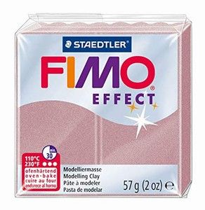 Fimo полимерна глина Effect 8020, Перлено розов №207