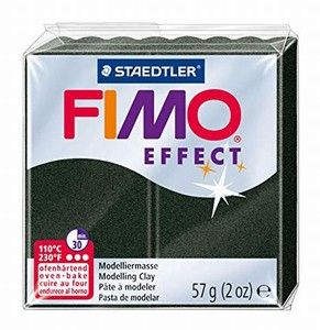 Fimo полимерна глина Effect 8020, Перлено черен №907