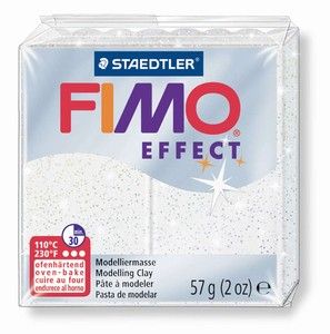 Fimo полимерна глина Effect 8020, Лъскаво бял №052