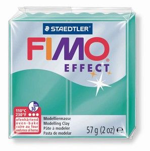 Fimo полимерна глина Effect 8020, Прозрачно зелен №504