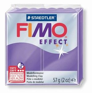 Fimo полимерна глина Effect 8020, Прозрачно лилав №604