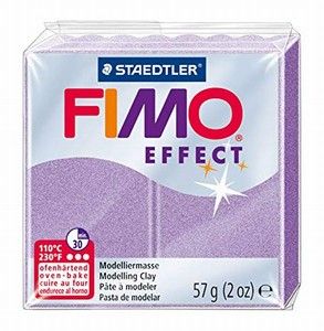 Fimo полимерна глина Effect 8020, Перлено лилав №607