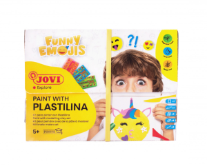 Jovi комплект с пластилин Funny Emojis, 8 цвята 
