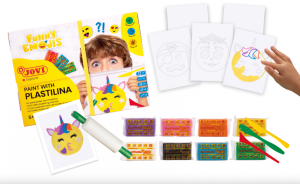 Jovi комплект с пластилин Funny Emojis, 8 цвята 
